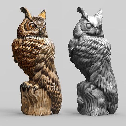 Decorative Owl Sculpture